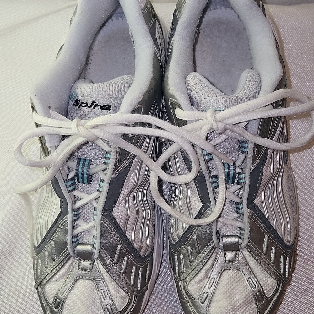 Women's Silver Athletic Shoes